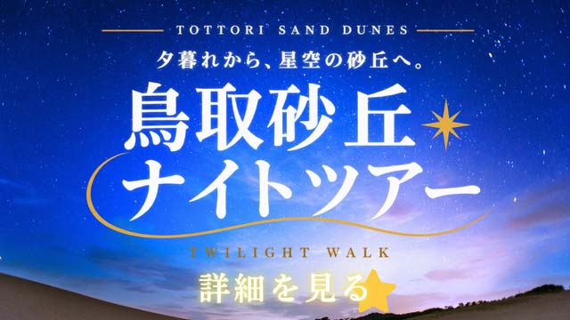 鳥取砂丘ナイトツアー
